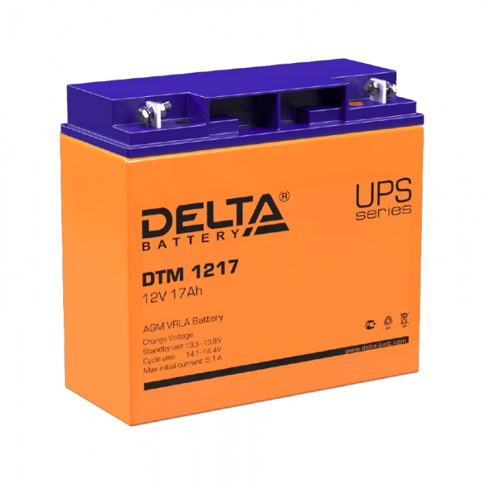 Аккумулятор Delta DTM 12V 17Ah